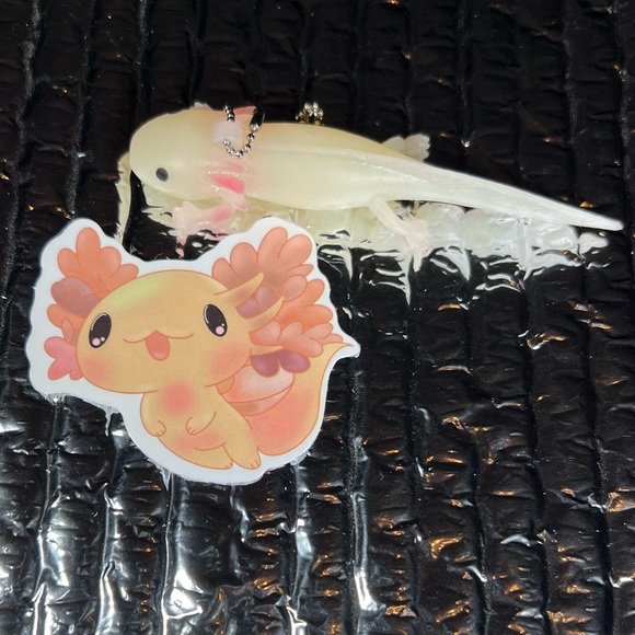 BabyLotl Axolotl Crazy Trending WaterProof Single Decor Accent Sticker - Picture 2 of 4